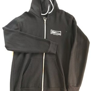 Mitch’s Surf Shop Zip Up Hooded Sweatshirt, Black